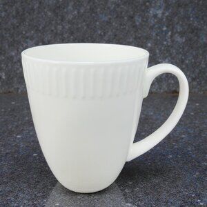 Maison Neuve White Fine Bone China Coffee Mug Cup 12 Oz Porcelain Single Mug